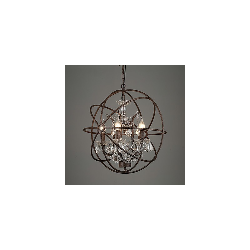 Chandelier Crystal Traditional Classic Metal