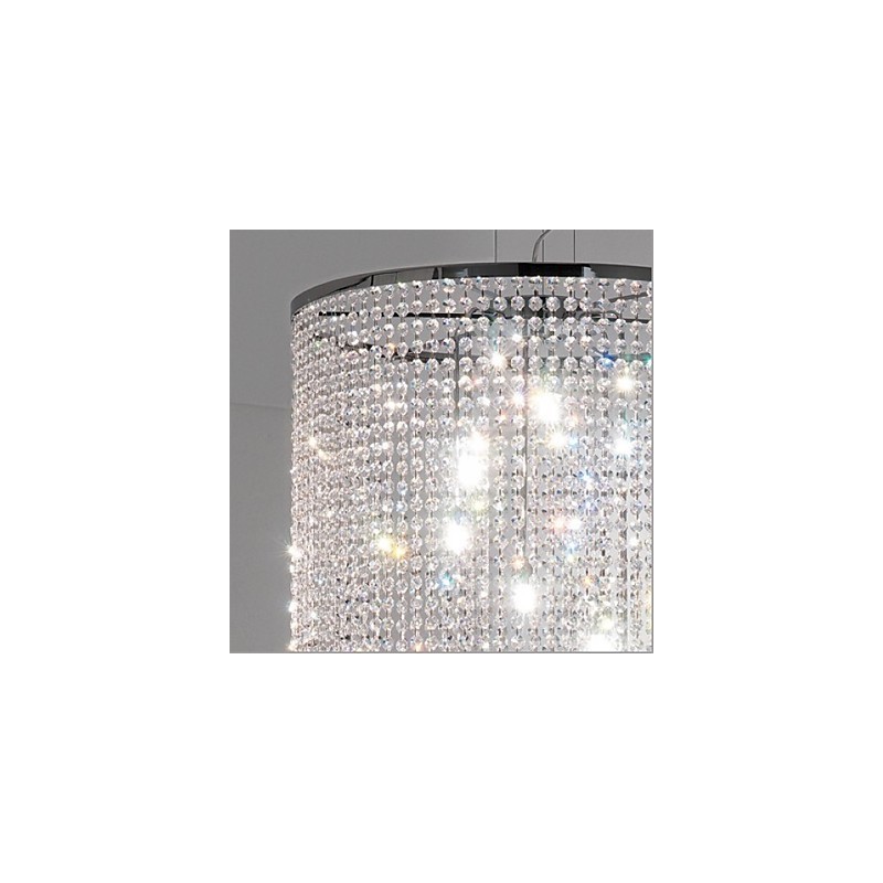 Modern Contemporary Crystal Metal Pendant Light