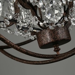Chandelier Crystal Traditional Classic Metal