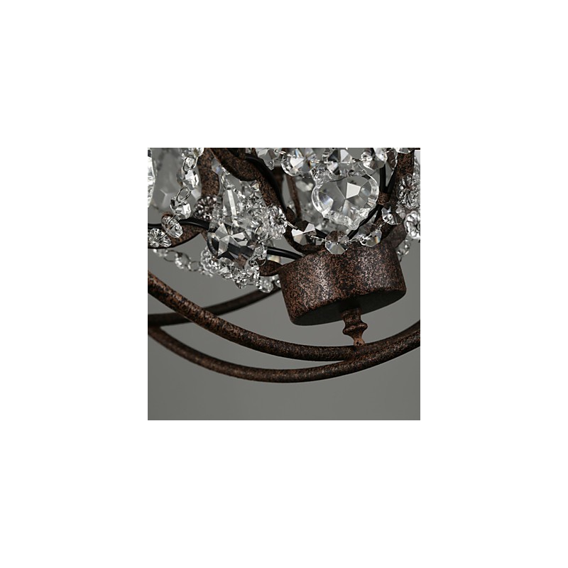 Chandelier Crystal Traditional Classic Metal