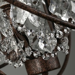 Chandelier Crystal Traditional Classic Metal