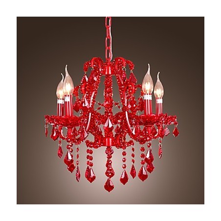 Modern Contemporary Crystal Chrome Metal Chandelier