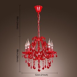 Modern Contemporary Crystal Chrome Metal Chandelier