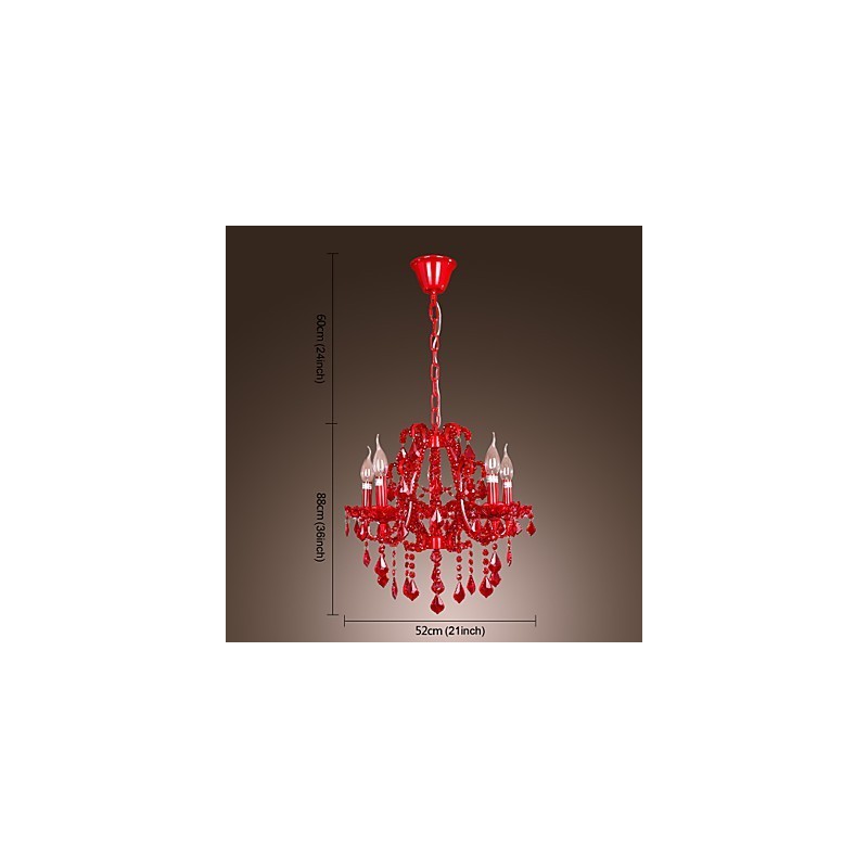 Modern Contemporary Crystal Chrome Metal Chandelier