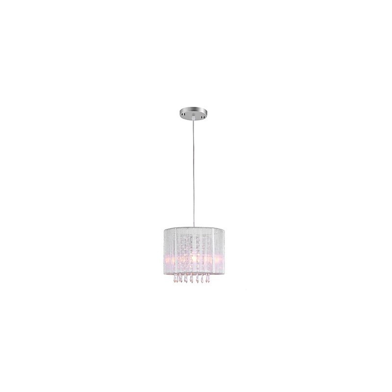 Silver Cloth Crystal Chandelier