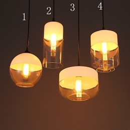 The Nordic Creative Stair Shop'S Art Wrought Iron Glass Chandelier Lamp