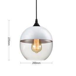 The Nordic Creative Stair Shop'S Art Wrought Iron Glass Chandelier Lamp