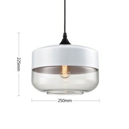 The Nordic Creative Stair Shop'S Art Wrought Iron Glass Chandelier Lamp