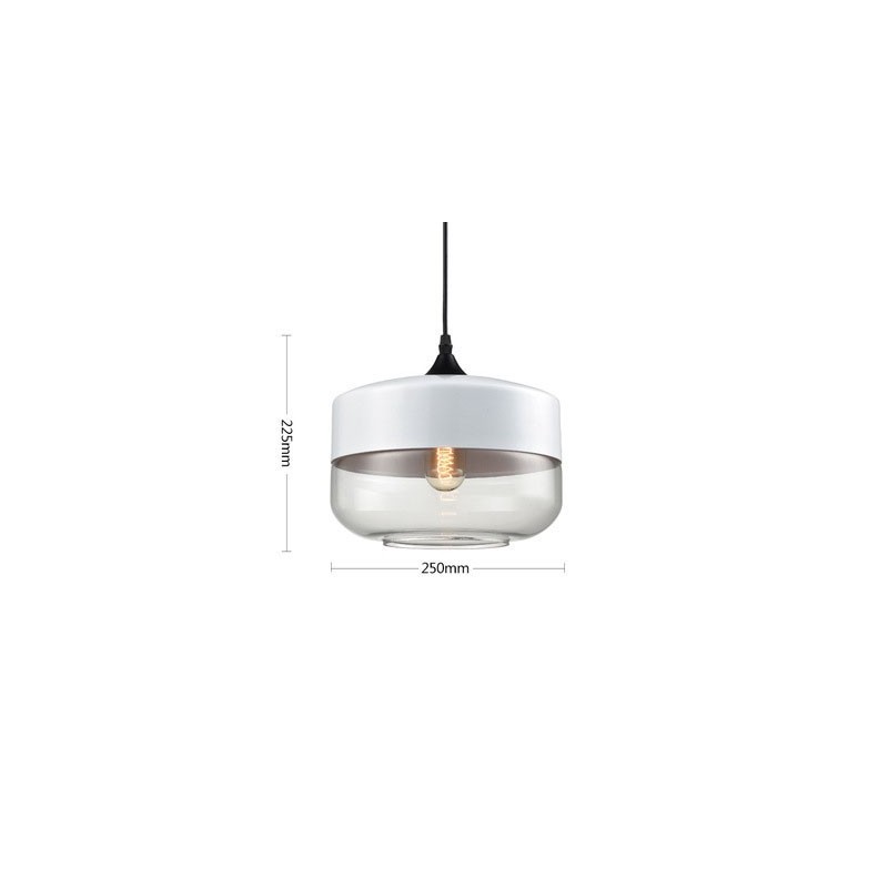 The Nordic Creative Stair Shop'S Art Wrought Iron Glass Chandelier Lamp