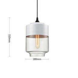 The Nordic Creative Stair Shop'S Art Wrought Iron Glass Chandelier Lamp