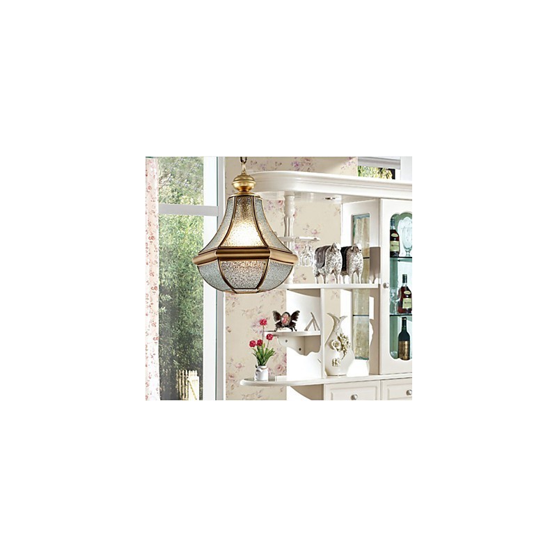 American Country Small Pendant all Copper Single Glass