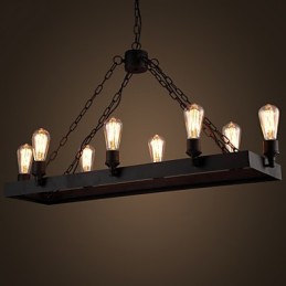 Modern Retro Loft Chandelier American Country Chandelier Creative Industrial Cafe Lamp Lights