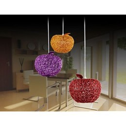 Woven Aluminum Chandelier With Three Head Lamp Apple A