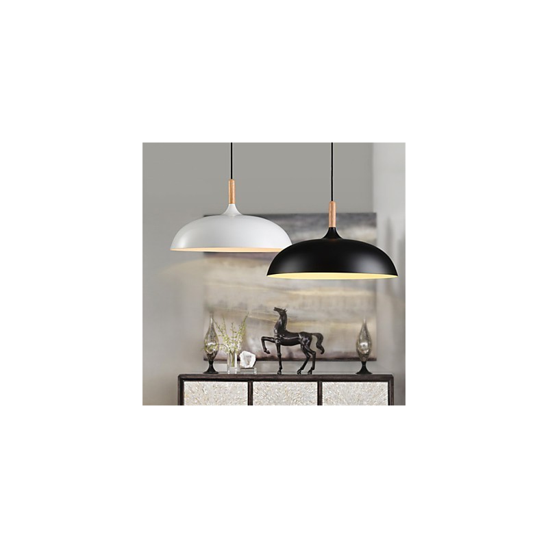 Retro Pendant Light Painting Wood+Metal Cafe pendant lamps