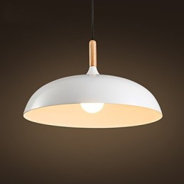 Retro Pendant Light Painting Wood+Metal Cafe pendant lamps