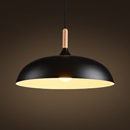 Retro Pendant Light Painting Wood+Metal Cafe pendant lamps
