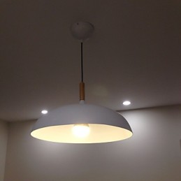 Retro Pendant Light Painting Wood+Metal Cafe pendant lamps