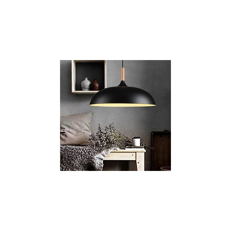 Retro Pendant Light Painting Wood+Metal Cafe pendant lamps