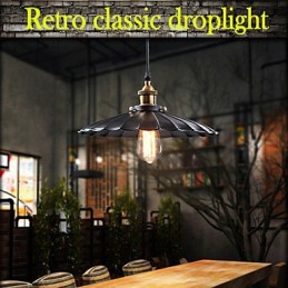 Retro Classic European Style Pendant Light Metal Art Droplight