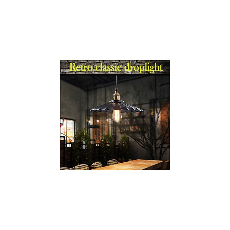Retro Classic European Style Pendant Light Metal Art Droplight