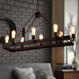 Modern Retro Loft Chandelier American Country Chandelier Creative Industrial Cafe Lamp Lights
