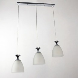 Modern Contemporary Island Mini Style Chrome Pendant Light