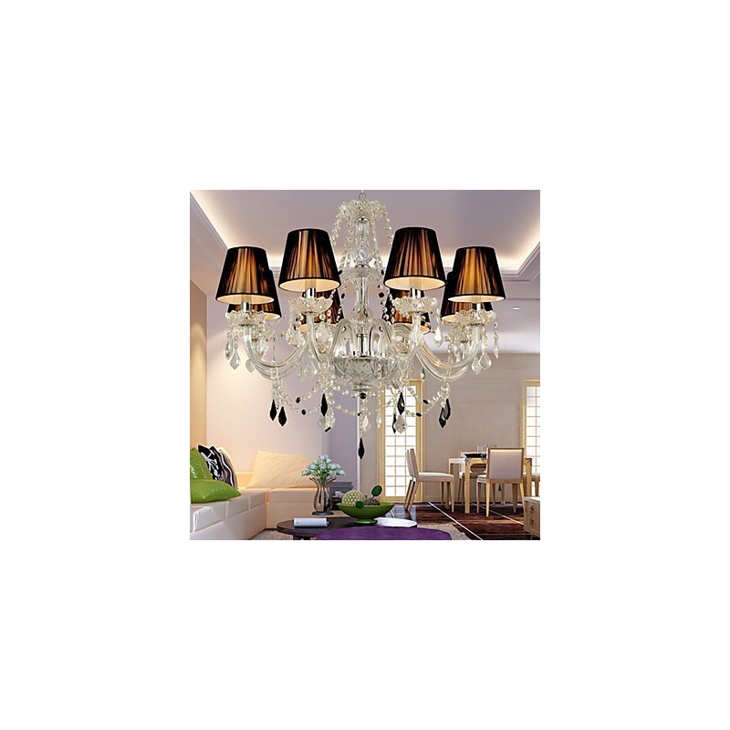 Elegant Crystal Chandelier with 8 Lights