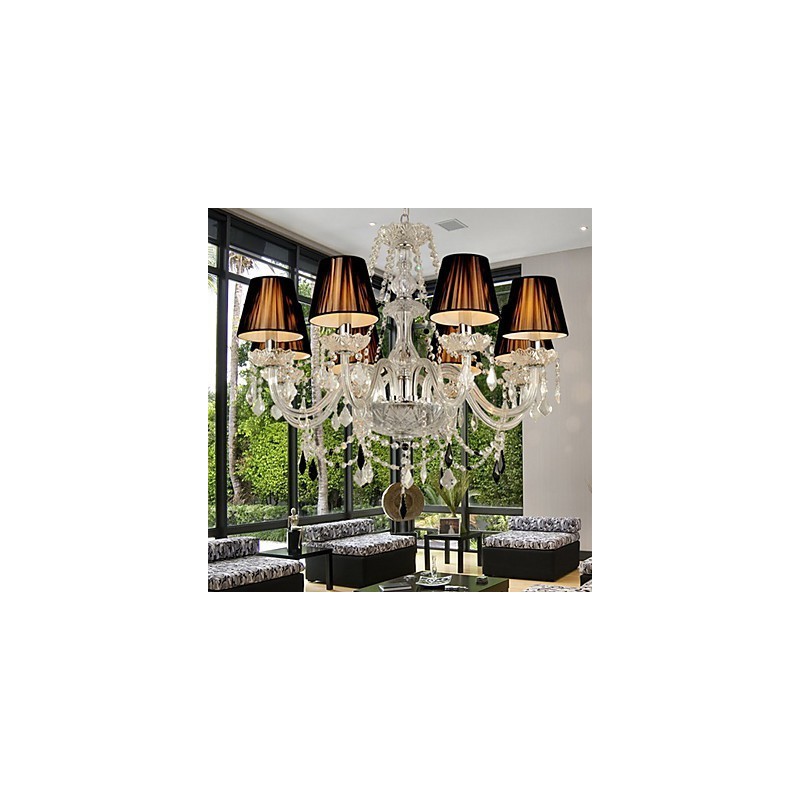 Elegant Crystal Chandelier with 8 Lights