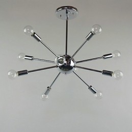 Country Mini Style Chrome Metal Pendant Light