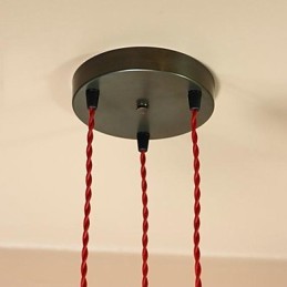 Country Mini Style Electroplated Metal Flush Mount