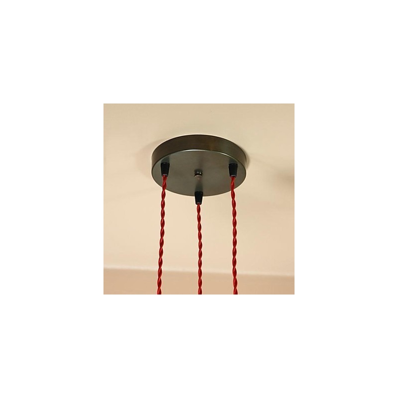 Country Mini Style Electroplated Metal Flush Mount