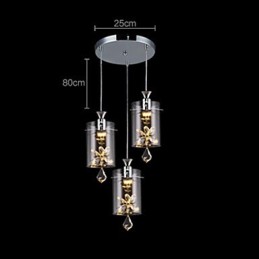 Modern Contemporary Crystal Others Glass Pendant Light