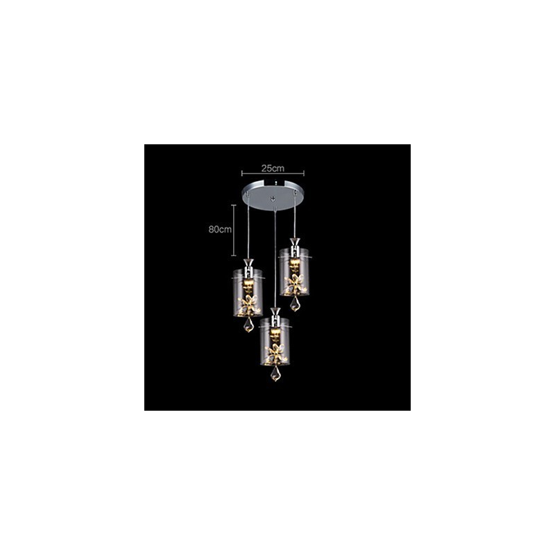 Modern Contemporary Crystal Others Glass Pendant Light