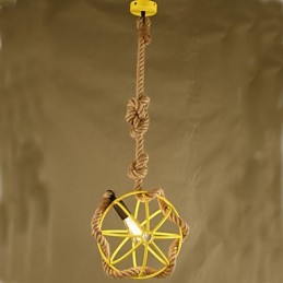 Retro Cafe Art Chandelier Chandelier Rope