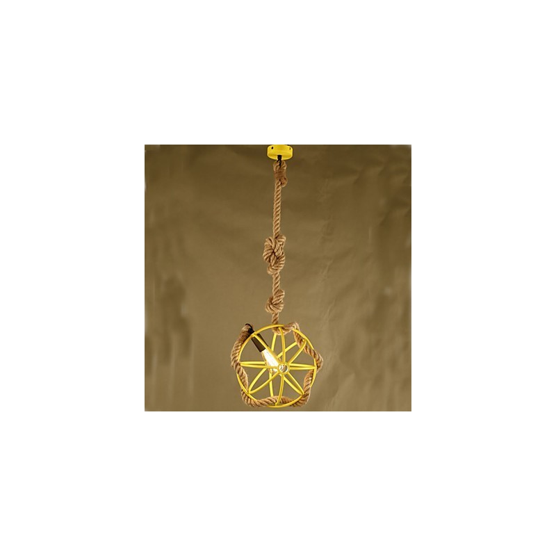 Retro Cafe Art Chandelier Chandelier Rope