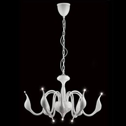 Modern Contemporary Electroplated Metal Chandelier