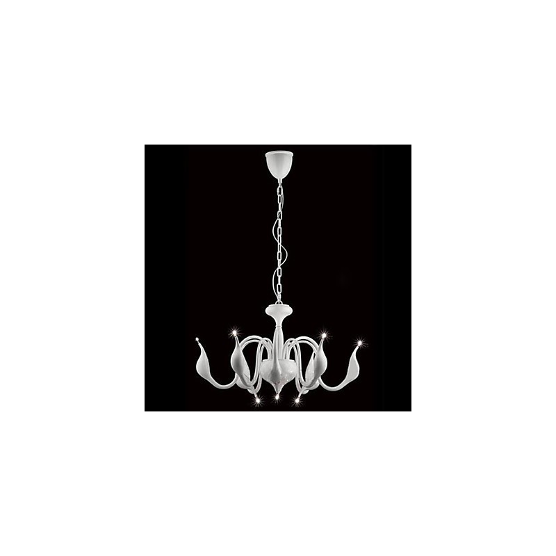 Modern Contemporary Electroplated Metal Chandelier