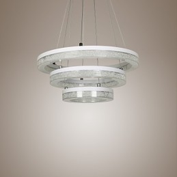 Crystal Pendant Light Modern Lamp Three Rings