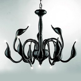Modern Contemporary Electroplated Metal Chandelier