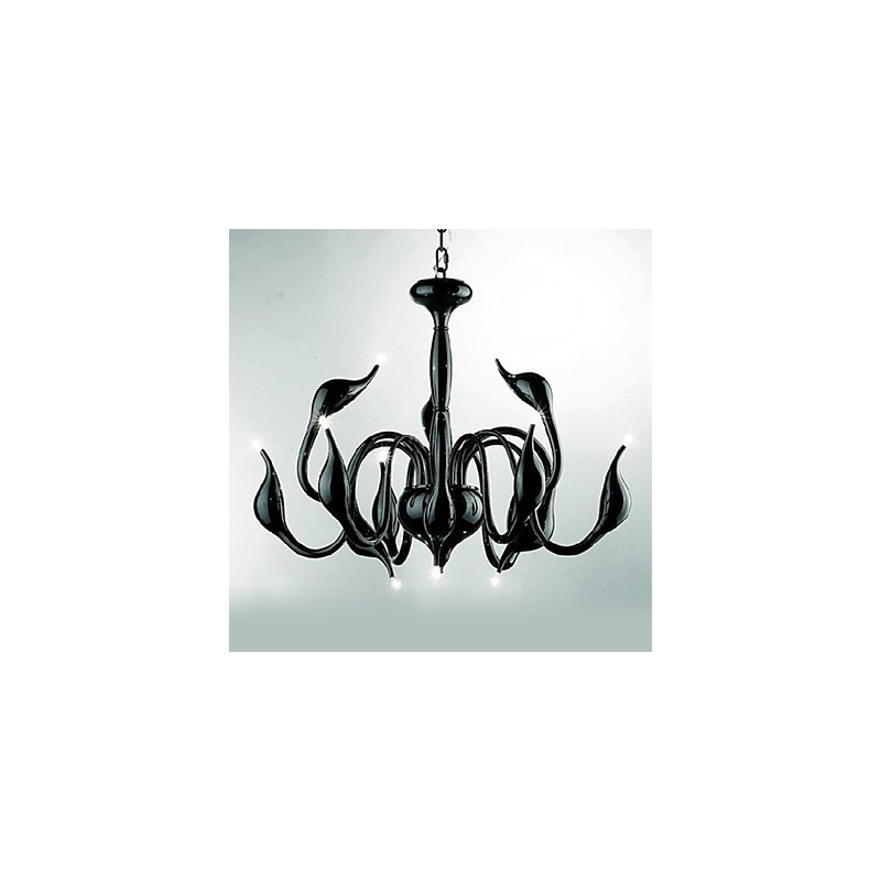 Modern Contemporary Electroplated Metal Chandelier