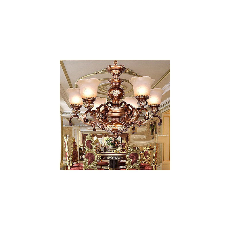 Chandelier Traditional Classic Retro Metal