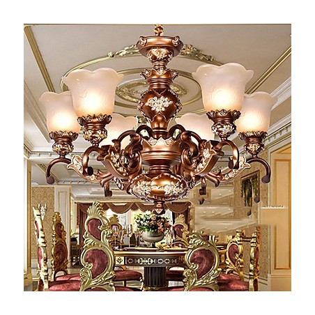 Chandelier Traditional Classic Retro Metal